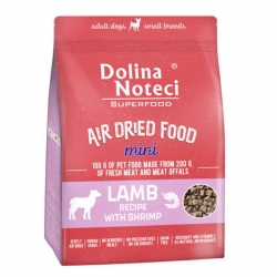 DOLINA NOTECI SUPERFOOD AIR DRIED FOOD Dolina Noteci Superfood MINI danie z jagnięciny z krewetkami karma suszona dla psa 1 kg